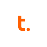 Teradata logo featuring a stylized letter 't' in orange on a white background.